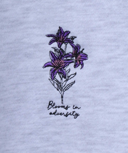 ANPAS（アンパス）の「ANPAS Fleece Lining Flower Embroidery Oversized SweatShirt/ANPAS 別注 裏起毛 花柄 フラワー ワンポイント刺繍 オーバーサイズ スウェット トップス トレーナー メンズ（スウェット・メンズ・ブラック系その他/ホワイト系その他2/ブラック系その他3/グレー系その他/ブラック系その他2/グレー系その他2/グレー系その他3/ホワイト系その他/ホワイト系その他3・M/L/LL）」の21枚目の写真