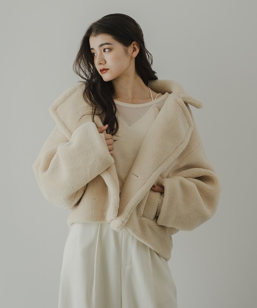 rectangle（レクタングル）の「シアーテレコクルーネックトップス（Tシャツ/カットソー・レディース・ブラック/アイボリー/ピンク/杢グレー・FREE）」の11枚目の写真