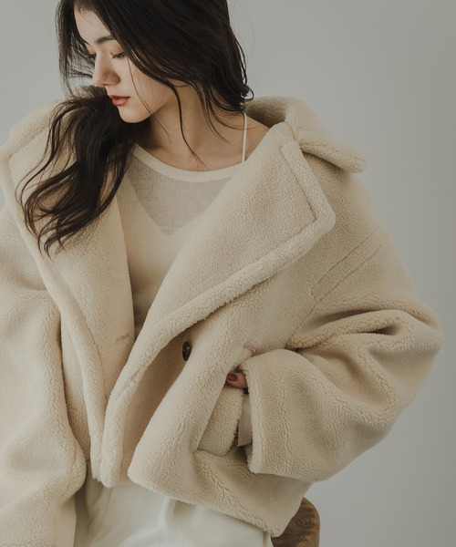 rectangle（レクタングル）の「シアーテレコクルーネックトップス（Tシャツ/カットソー・レディース・ブラック/アイボリー/ピンク/杢グレー・FREE）」の12枚目の写真