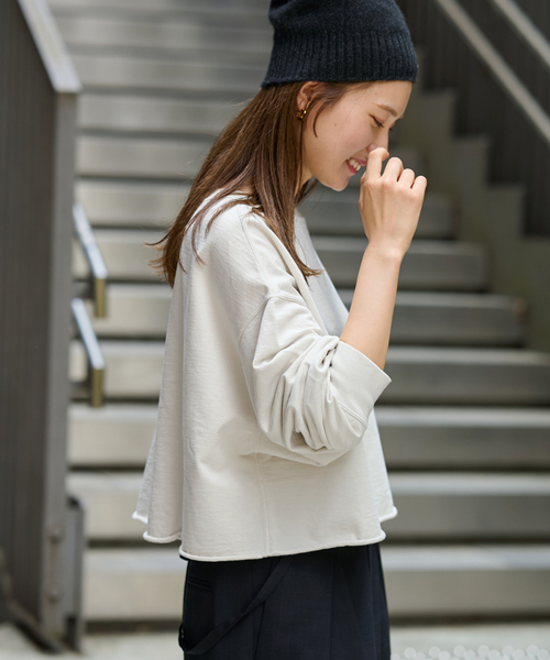 framework ミニ裏毛ショートスウェット