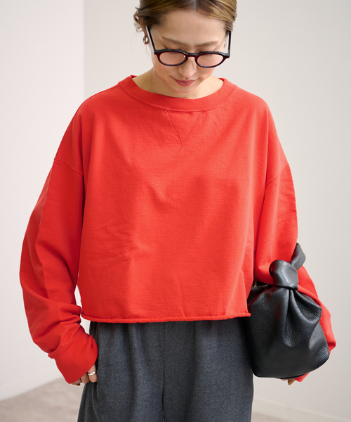 FRAMeWORK ミニ裏毛ショートスウェット FRAMeWORK（フレームワーク）の「≪追加≫ミニ裏毛ショート