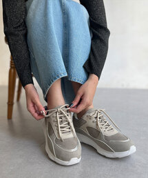 Chez toi | 【超軽量】異素材スニーカー(スニーカー)