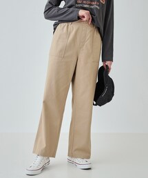 SHOO・LA・RUE | 【洗える】程よいワイドシルエットですっきりと コットンベイカーパンツ(その他パンツ)