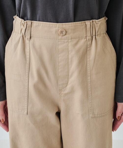 SHOO・LA・RUE（シューラルー）の「【洗える】程よいワイドシルエットですっきりと コットンベイカーパンツ（その他パンツ・レディース・オフホワイト/カーキ/ベージュ・02/03/04）」の20枚目の写真