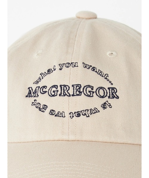 McGREGOR（マックレガー）の「サークル刺繍キャップ（キャップ・レディース・サンドベージュ/ホワイト/ブラック・FREE）」の18枚目の写真