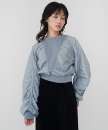 STONE NYLON GATHER PULLOVER / ストーンナイロンギャザープルオーバー