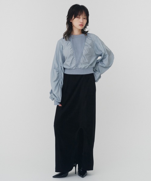 THINGS THAT MATTER（シングス ザット マター）の「STONE NYLON GATHER PULLOVER / ストーンナイロンギャザープルオーバー（その他トップス・レディース・ホワイト/グレー/ブラック・FREE）」の20枚目の写真