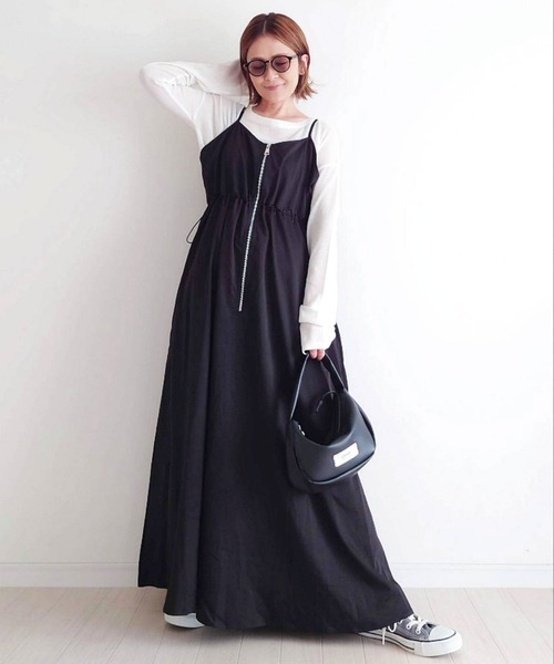 セール】【CORNERS by yui】ナイロンドロストZIPキャミ