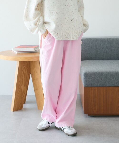 CRAFT STANDARD BOUTIQUE（クラフトスタンダードブティック）の「カラーズシェフパンツ（チノパンツ・レディース・ピンク/ブルー/ライトグレー/パープル/グリーン・L/XL/M）」の16枚目の写真