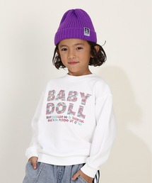 BABYDOLL（ベビードール）の「親子お揃い 立体メッセージロゴ トレーナー 9835K（スウェット・キッズ）」