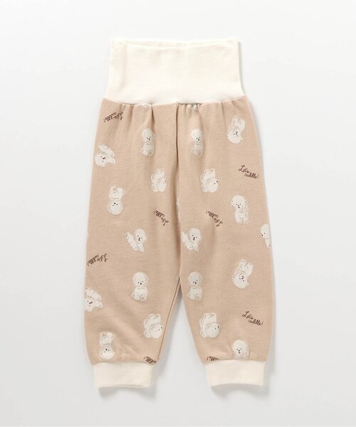 apres les cours（アプレレクール）の「くま・ビションフリーゼ柄裏毛パジャマ（ルームウェア/パジャマ・キッズ・ベージュ/キナリ・80/90/100/110/120/130）」の16枚目の写真