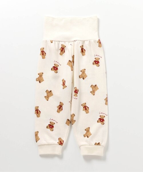 apres les cours（アプレレクール）の「くま・ビションフリーゼ柄裏毛パジャマ（ルームウェア/パジャマ・キッズ・ベージュ/キナリ・80/90/100/110/120/130）」の17枚目の写真