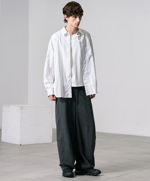 セール】スーピマコットンストライプシャツ（シャツ/ブラウス