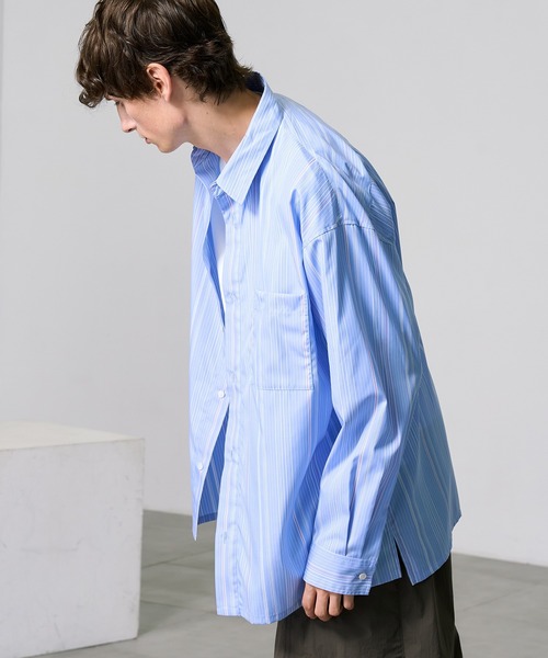 スーピマコットンストライプシャツ（シャツ/ブラウス）｜PUBLIC TOKYO