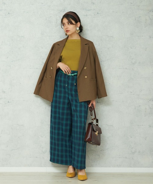 JETSET SOLO PLUS （ジェットセットソロプラス）の「異素材ボリュームスリーブリブニット（ニット/セーター・レディース・イエロー/オフホワイト/ブラック/ブルー・FREE）」の19枚目の写真