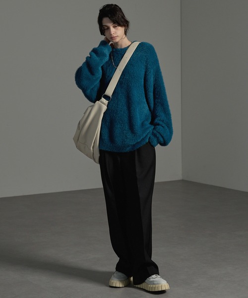 CIYOT（シヨウト）の「【CIYOT-シヨウト-】2WAYリングベルトラウンドショルダーバッグ（ショルダーバッグ・メンズ・ブラック/ダークブラウン/アイボリー/ブラック系/チャコール・FREE）」の22枚目の写真