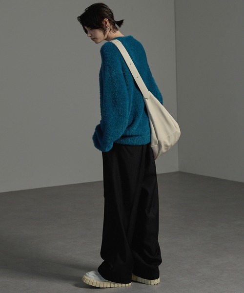 CIYOT（シヨウト）の「【CIYOT-シヨウト-】2WAYリングベルトラウンドショルダーバッグ（ショルダーバッグ・メンズ・ブラック/ダークブラウン/アイボリー/ブラック系/チャコール・FREE）」の21枚目の写真