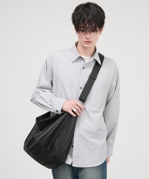 CIYOT(シヨウト)の「【CIYOT】2WAYリングベルト ラウンドショルダーバッグ(ショルダーバッグ・メンズ・ブラック/ダークブラウン/アイボリー/ブラック系/チャコール/ブラウン系・FREE)」の19枚目の写真