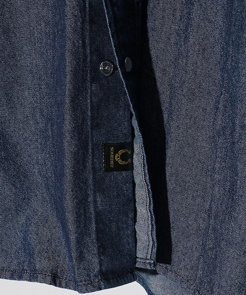 【SOEMDIFF】ワンポイント長袖デニムシャツ メンズ ウエスタンシャツ 冬服（シャツ/ブラウス）｜SOMEDIFF（サムディフ）