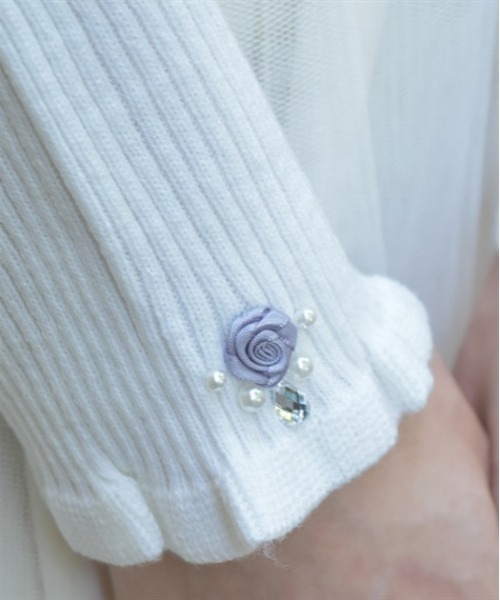 axes femme（アクシーズファム）の「バラボトルネックリブプルオーバー（ニット/セーター・レディース・サックスブルー/ブラック/キナリ/ラベンダー/ミント/イエロー/ピンク・FREE）」の9枚目の写真