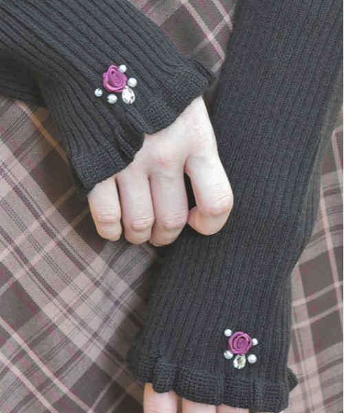 axes femme（アクシーズファム）の「バラボトルネックリブプルオーバー（ニット/セーター・レディース・サックスブルー/ブラック/キナリ/ラベンダー/ミント/イエロー/ピンク・FREE）」の11枚目の写真