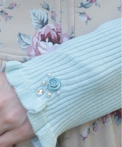 axes femme（アクシーズファム）の「バラボトルネックリブプル