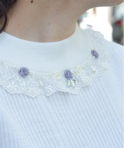 セール】バラボトルネックリブプルオーバー（ニット/セーター）｜axes