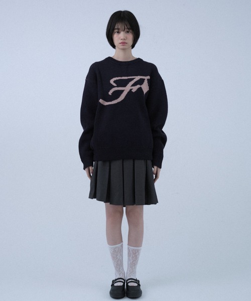 FCMM(エフシーエムエム)の「STAR LOGO KNIT/スターロゴニット(ニット/セーター・レディース・ネイビー/ブラック/アイボリー・LARGE/MEDIUM)」の11枚目の写真