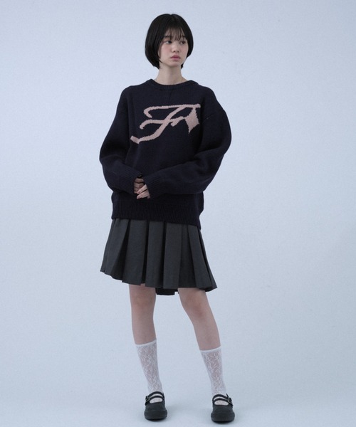 FCMM(エフシーエムエム)の「STAR LOGO KNIT/スターロゴニット(ニット/セーター・レディース・ネイビー/ブラック/アイボリー・LARGE/MEDIUM)」の12枚目の写真