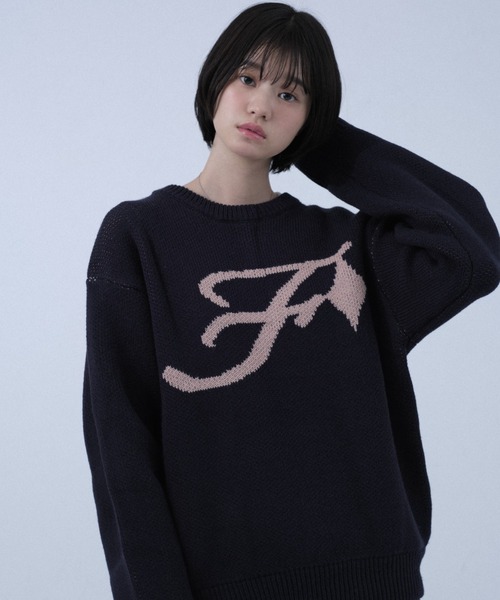 FCMM(エフシーエムエム)の「STAR LOGO KNIT/スターロゴニット(ニット/セーター・レディース・ネイビー/ブラック/アイボリー・LARGE/MEDIUM)」の10枚目の写真