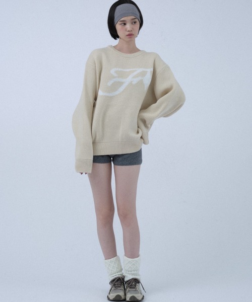 FCMM(エフシーエムエム)の「STAR LOGO KNIT/スターロゴニット(ニット/セーター・レディース・ネイビー/ブラック/アイボリー・LARGE/MEDIUM)」の6枚目の写真