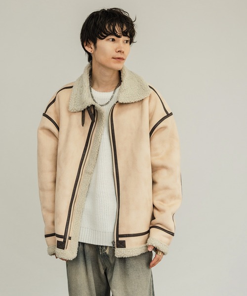 improves(インプローブス)の「畦編み クルーネック ニットセーター(ニット/セーター・メンズ・ワイン/ブルーグレー/ブラック/グレー/ベージュ/ホワイト・LARGE/MEDIUM)」の13枚目の写真