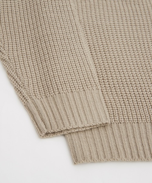 improves(インプローブス)の「畦編み クルーネック ニットセーター(ニット/セーター・メンズ・ワイン/ブルーグレー/ブラック/グレー/ベージュ/ホワイト・LARGE/MEDIUM)」の11枚目の写真