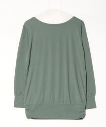 ティゴラ TIGORA フィットネス チュニック丈裾ギャザー長袖Tシャツ