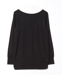 ティゴラ TIGORA フィットネス チュニック丈裾ギャザー長袖Tシャツ