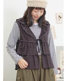 Samansa Mos2 | ◎フリルティアードベスト(ベスト)