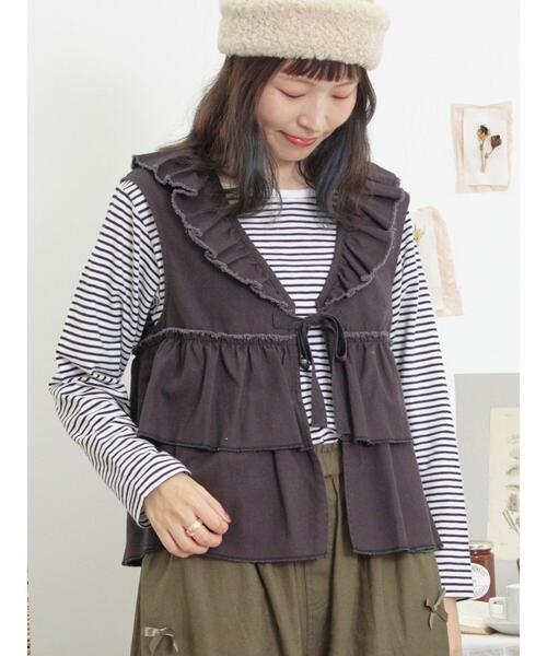 Samansa Mos2（サマンサ モスモス）の「◎フリルティアードベスト