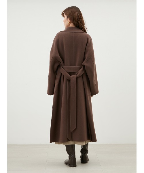 Mila Owen(ミラオーウェン)の「ウールロングコート(その他アウター・レディース・チャコールグレー/ブラウン/イエロー・0/1)」の7枚目の写真