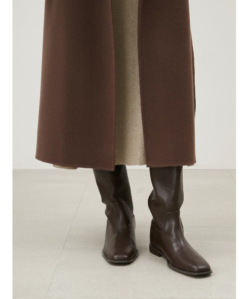 Mila Owen(ミラオーウェン)の「ウールロングコート(その他アウター・レディース・チャコールグレー/ブラウン/イエロー・0/1)」の13枚目の写真