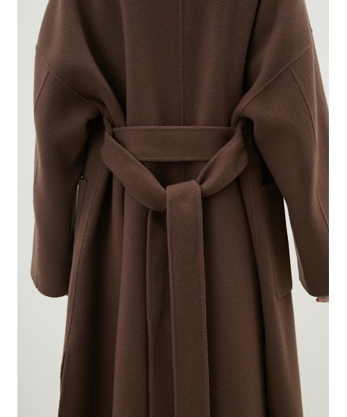 Mila Owen(ミラオーウェン)の「ウールロングコート(その他アウター・レディース・チャコールグレー/ブラウン/イエロー・0/1)」の14枚目の写真