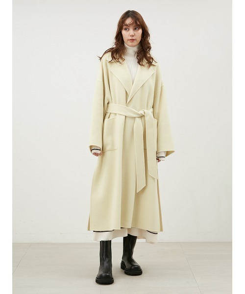 Mila Owen(ミラオーウェン)の「ウールロングコート(その他アウター・レディース・チャコールグレー/ブラウン/イエロー・0/1)」の21枚目の写真