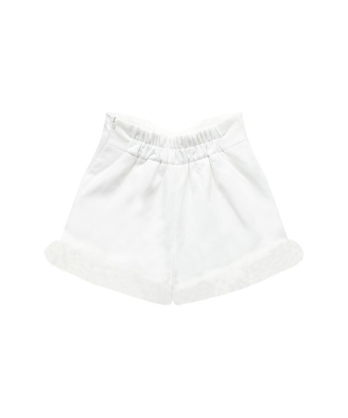 Honey Cinnamon（ハニーシナモン）の「裾フェザーハイウエストショートパンツ（その他パンツ・レディース・ホワイト/ブラック・FREE）」の8枚目の写真