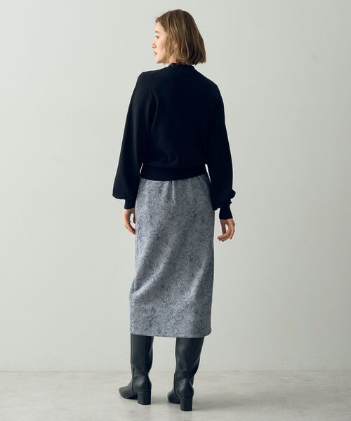 【セール】フラワー柄フェイクスエードスカート（スカート）｜YECCA VECCA（イェッカヴェッカ）