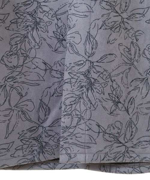 YECCA VECCA（イェッカヴェッカ）の「フラワー柄フェイクスエードスカート（スカート・レディース・チャコールグレー/ブルー系その他7/アイボリー・FREE）」の13枚目の写真