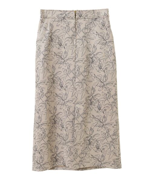 YECCA VECCA（イェッカヴェッカ）の「フラワー柄フェイクスエードスカート（スカート・レディース・チャコールグレー/ブルー系その他7/アイボリー・FREE）」の16枚目の写真