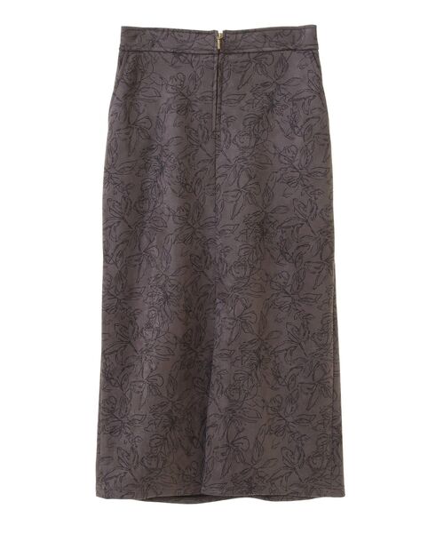 YECCA VECCA（イェッカヴェッカ）の「フラワー柄フェイクスエードスカート（スカート・レディース・チャコールグレー/ブルー系その他7/アイボリー・FREE）」の17枚目の写真