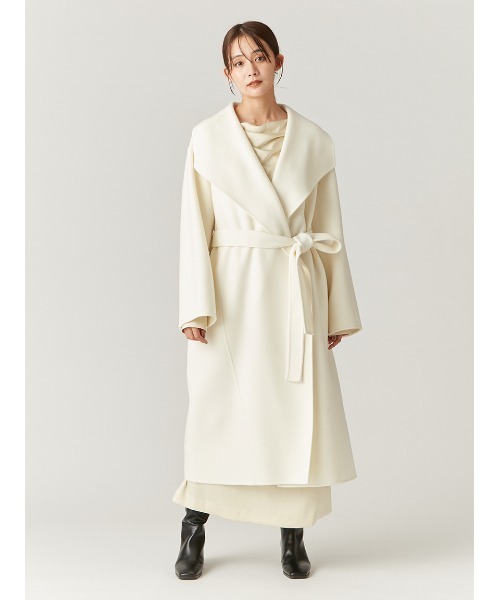 値下げ！フレイアイディー ベージュホワイト チェスターロングコート フレイ アイディー FRAY I.D チェスターコート （ベージュ