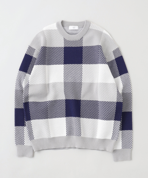 417 EDIFICE(フォーワンセブンエディフィス)の「FRENCH CASUALS KNIT(ニット/セーター・メンズ・オレンジ系その他/ベージュ/ネイビー/グリーン・MEDIUM/LARGE)」の1枚目の写真