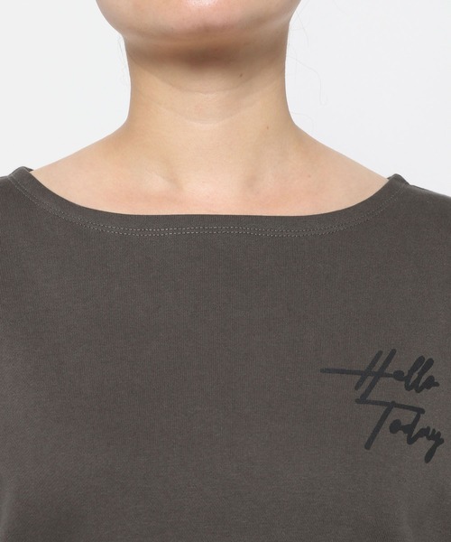 Elura（エルーラ）の「＜ELSTAFF企画＞大人ロゴスウェット/149159（スウェット・レディース・チャコールグレー/ベージュ・LARGE/MEDIUM）」の11枚目の写真