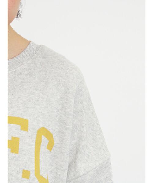 Samansa Mos2（サマンサ モスモス）の「飛び裏毛ロゴプリントゆるスウェット（Tシャツ/カットソー・レディース・ブラウン/ベージュ/ネイビー/グレー・F）」の20枚目の写真